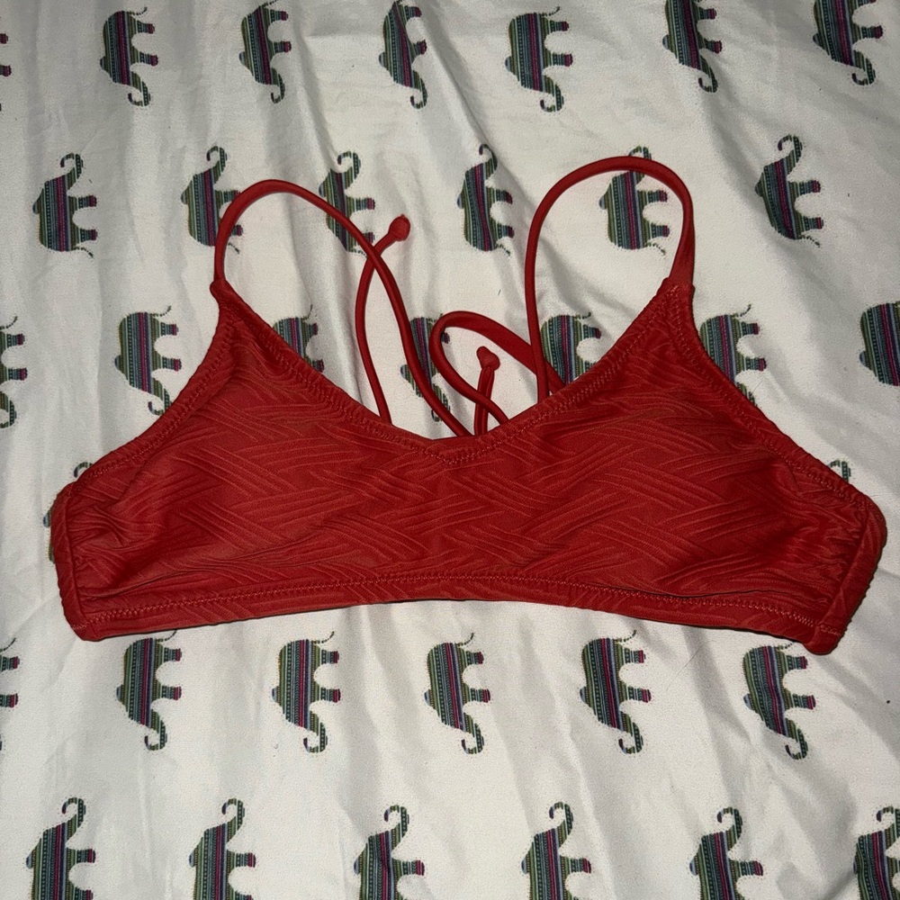 Rust Red Bikini Top